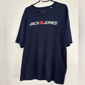 🎉4/30$🎉 Jack & Jones Navy Logo Tee - Men XXL 💙